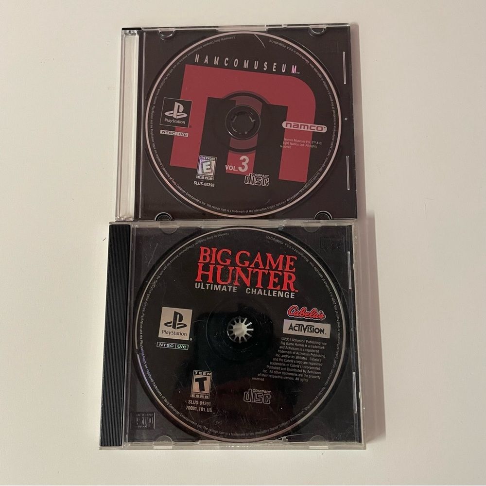 PlayStation Namco Museum Vol. 3 & Big Game Hunter Video Games